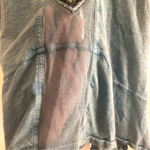 Free People | Beaded Mesh Tank Top - Picture 4 of 8